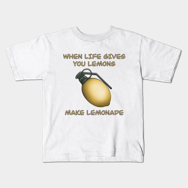 Make Lemonade Kids T-Shirt by Firestorm Fox